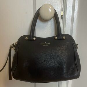 Kate Spade Black Pebbled Leather Satchel